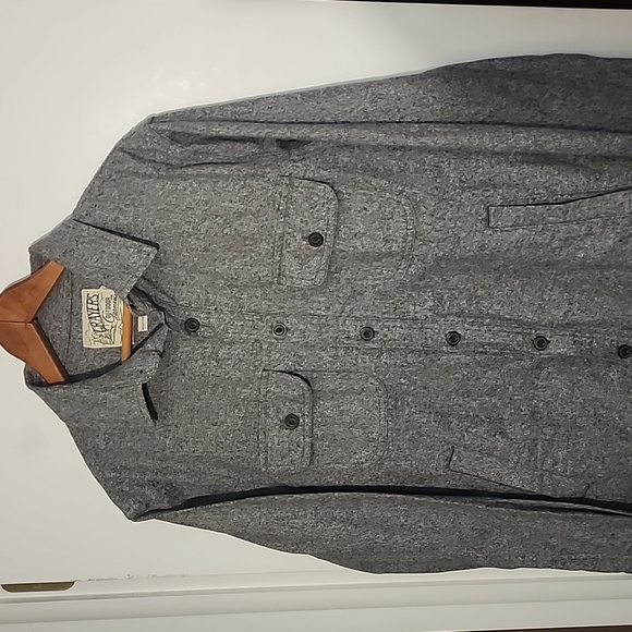 NWT Grayers Medium Gray Shirt Jacket 100% Cotton Great Gift 4 The Outdoors - Picture 1 of 7